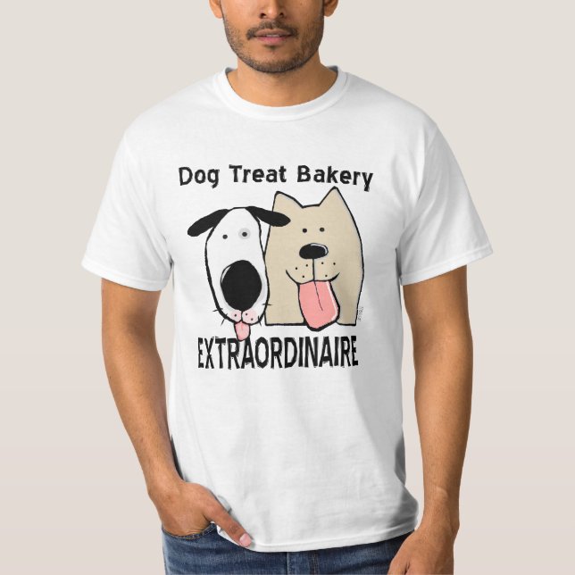Cute Dog Treat Bakery Extraordinaire T-Shirt (Front)