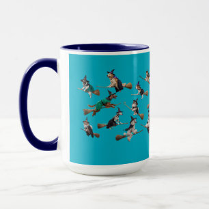 Cute Dog Witch Halloween Mug