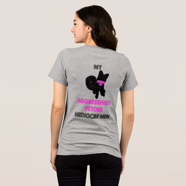 Cute dog with attitude Tri-Blend shirt (Back Full)