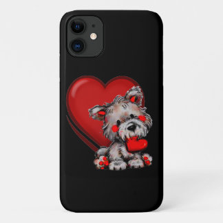 cute dog with heart cell phone case/cover Case-Mat Case-Mate iPhone Case