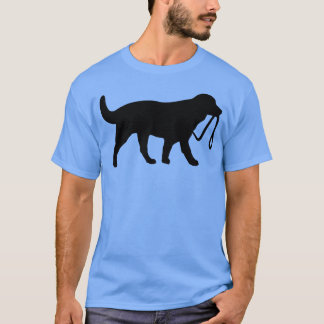 Cute dog with leash friends gift T-Shirt