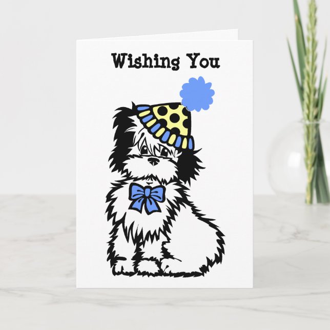 Cute Doggie Birthday Card (Front)