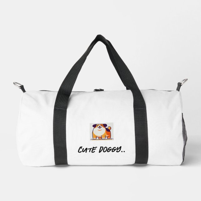 Cute Doggy Duffle Bag (Front)