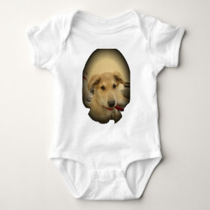 Cute Dogs and Puppies Mans second Best Friend.png Baby Bodysuit