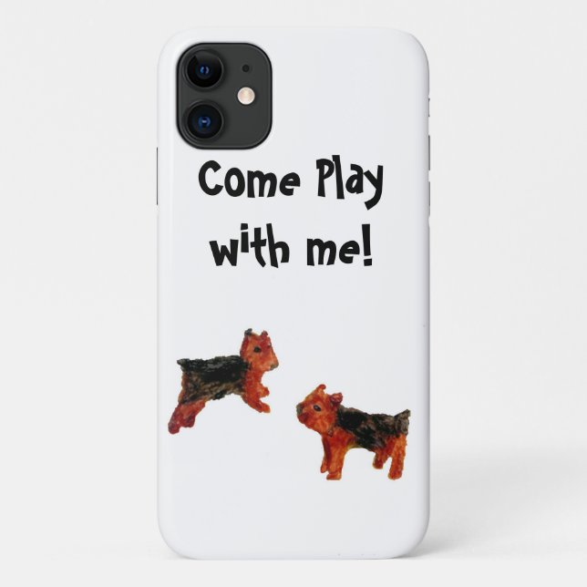 Cute Dogs Art Terriers Case-Mate iPhone Case (Back)