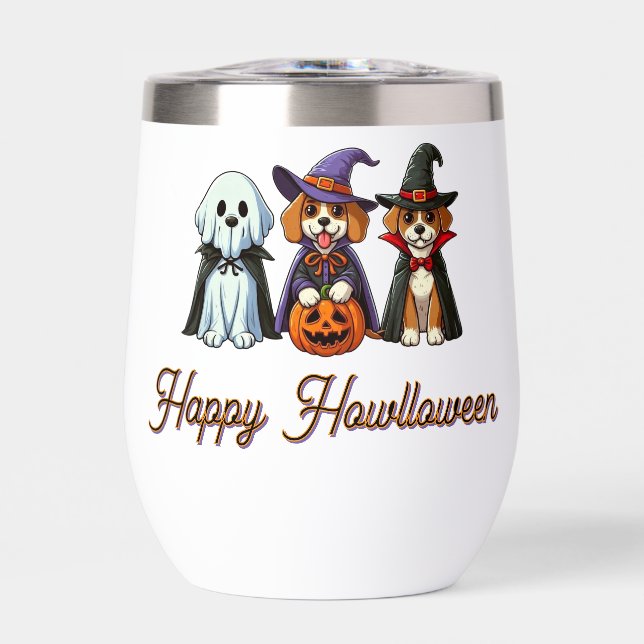 Cute Dogs as ghost, witch, & vampire  (Front)
