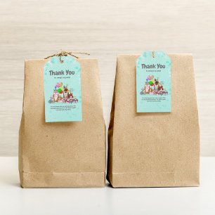 Cute Dogs Birthday Celebration Let's Pawty  Gift T Gift Tags