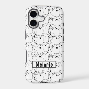 Cute Dogs Cartoon Name Case-Mate iPhone Case