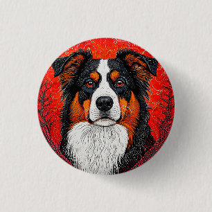 Cute Dog's face 3 Cm Round Badge