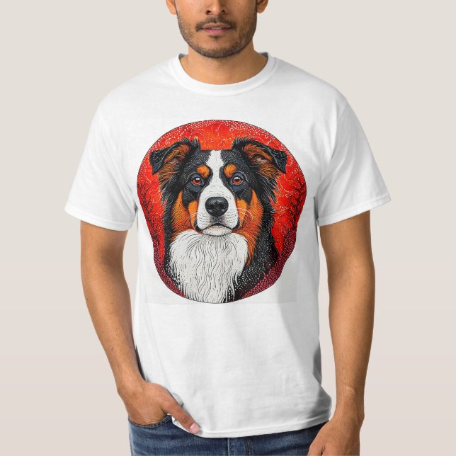 Cute Dog's face T-Shirt (Front)