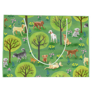 Cute Dogs in the Dog Park Gift Bag