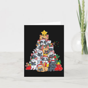Cute Dogs Lovers Happy Christmas Funny Dog Men Boy Card
