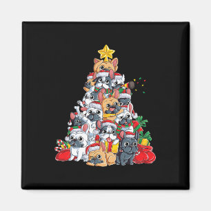 Cute Dogs Lovers Happy Christmas Funny Dog Men Boy Magnet
