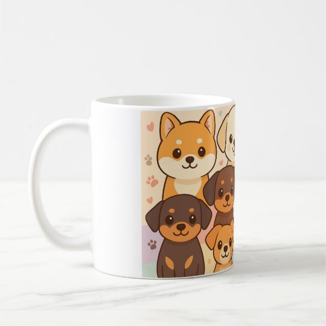 Cute dogs mug (Left)