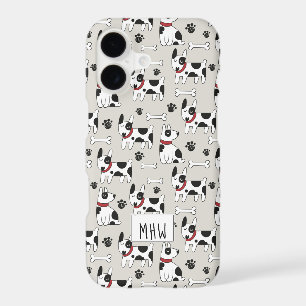 Cute Dogs Pattern custom monogram phone cases