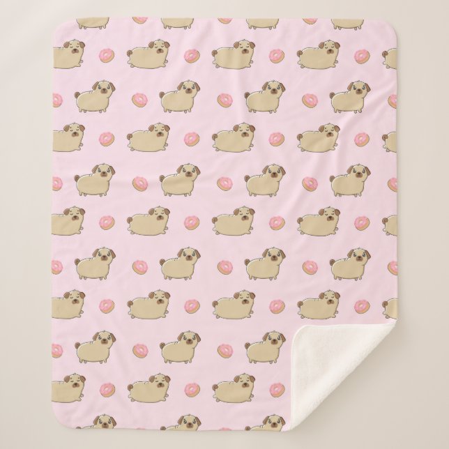 Cute Dogs Sherpa Blanket (Front)