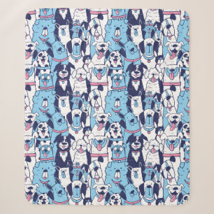Cute Dogs Sherpa Blanket