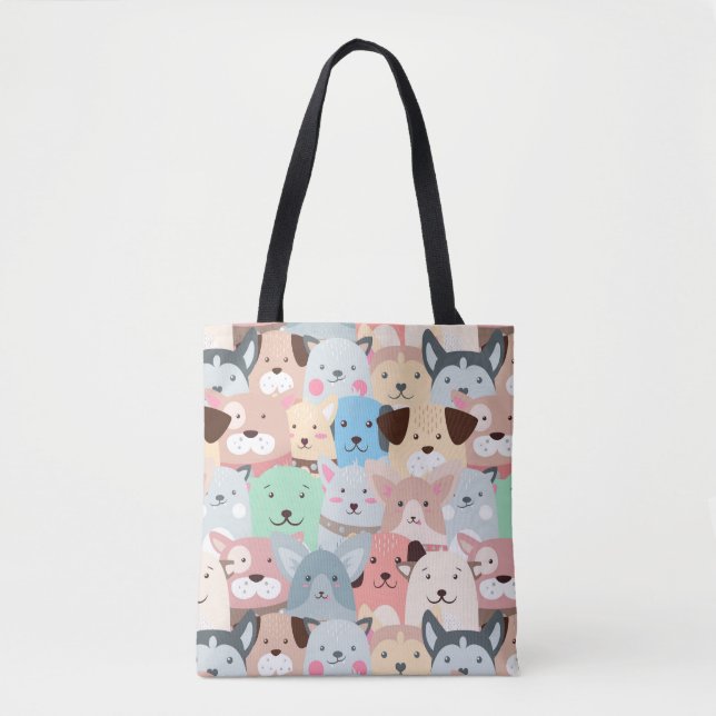 Cute Dogs Tote Bag (Front)