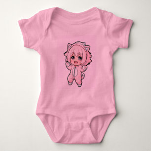 Cute Doll “In the Making” Design Baby Bodysuit