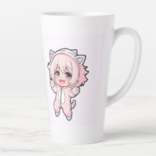 Cute Doll “In the Making” Design – Future Dream Gi Latte Mug