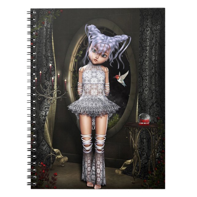 Cute  Doll Spiral Notebook (Front)