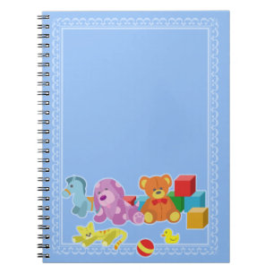 Cute Dolls (Blue) Notebook