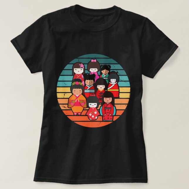 Cute Dolls Festival Hinamatsuri In Celebration Of  T-Shirt (Design Front)