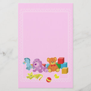 Cute Dolls (Pink) Stationery