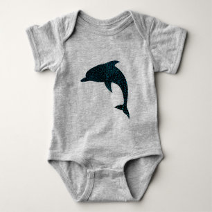 Cute Dolphin Baby Bodysuit