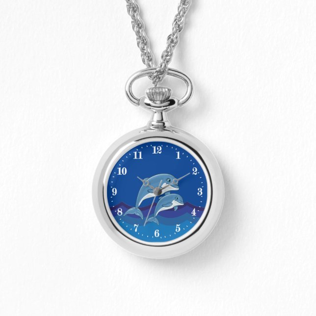 Cute dolphin beach lovers watch (Front)