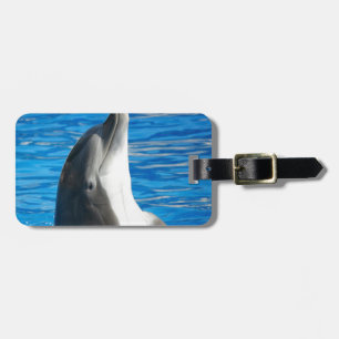 Cute Dolphin Beach Peace Love Party Destiny Luggage Tag