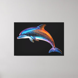 Cute Dolphin Canvas Print