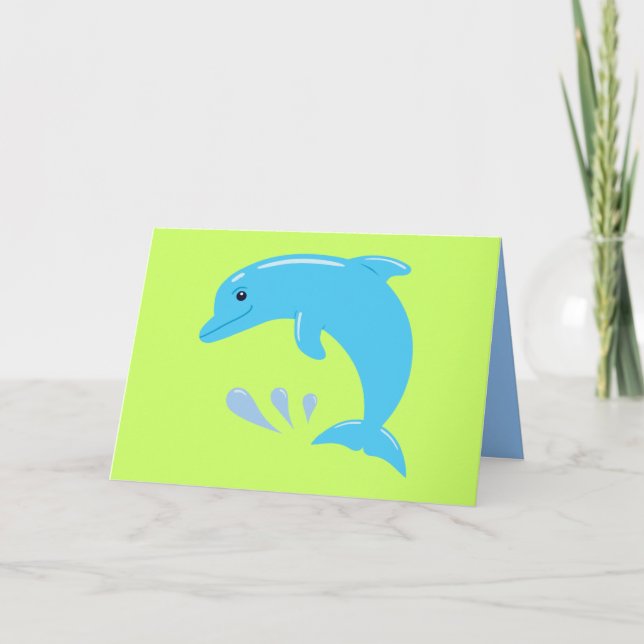 Cute Dolphin Card (Front)