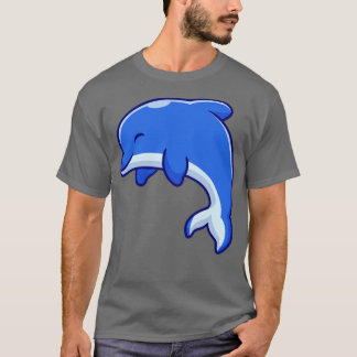 Cute Dolphin Cartoon T-Shirt