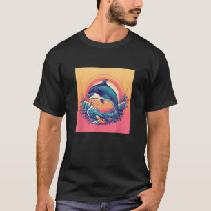 Cute Dolphin Men Women Kids Aquatic Ocean 2 T-Shirt