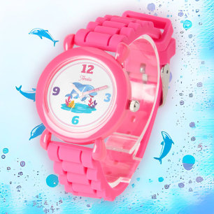 Cute Dolphin Sea Animal Girl Name Watch