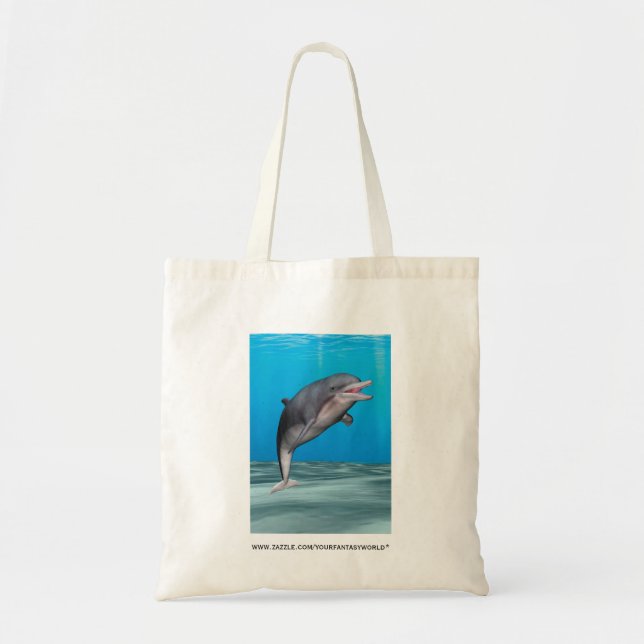 Cute Dolphin Tote Bag (Front)