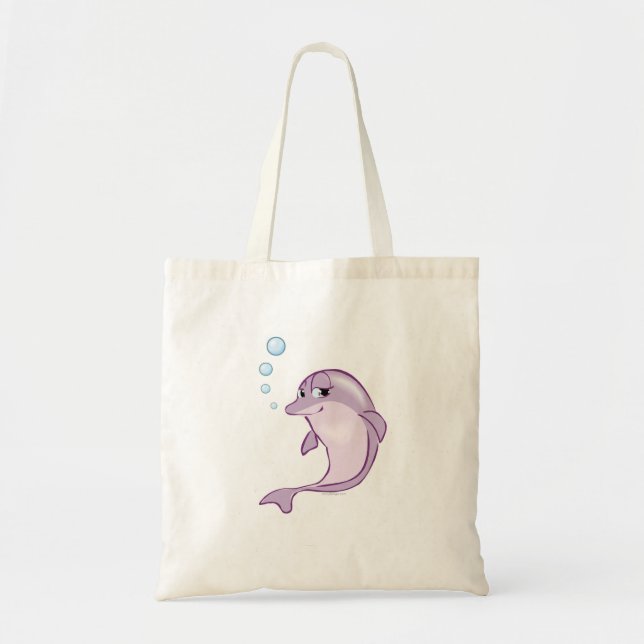 Cute Dolphin Tote Bag (Front)