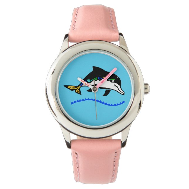 Cute DOLPHIN - Wildlife - Nature -Blue Watch (Front)