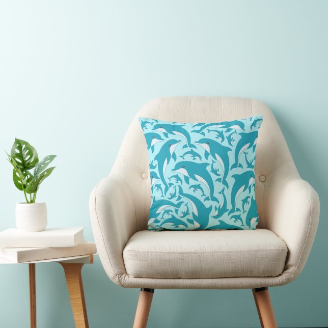 Cute Dolphins Cushion (Chair)