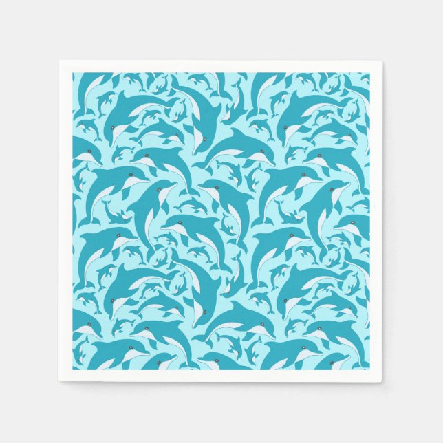 Cute Dolphins Napkin (Front)