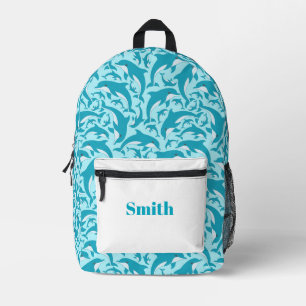 Cute Dolphins Printed Backpack