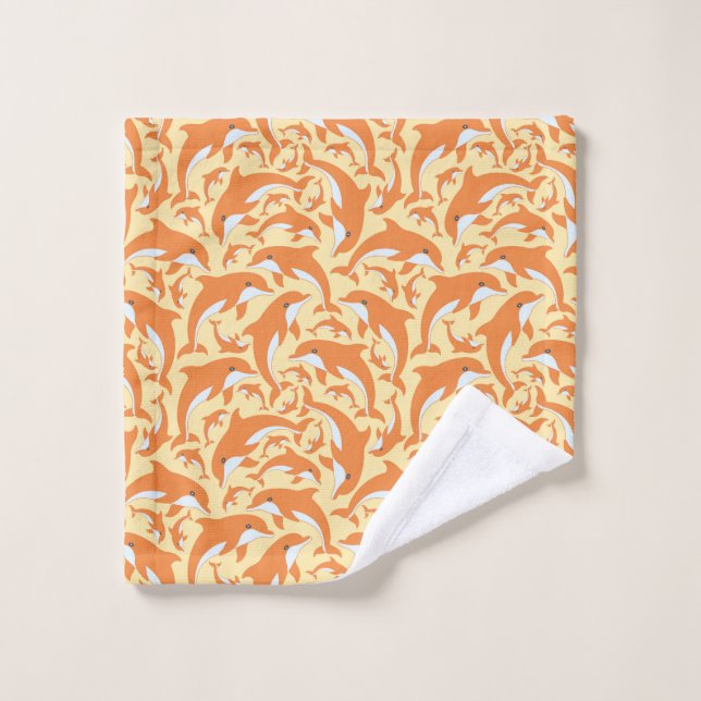Cute Dolphins Wash Cloth (Wash Cloth)