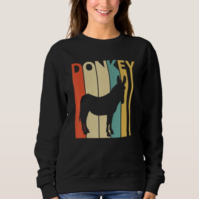 Cute Donkey Animal Sweatshirt (Front)