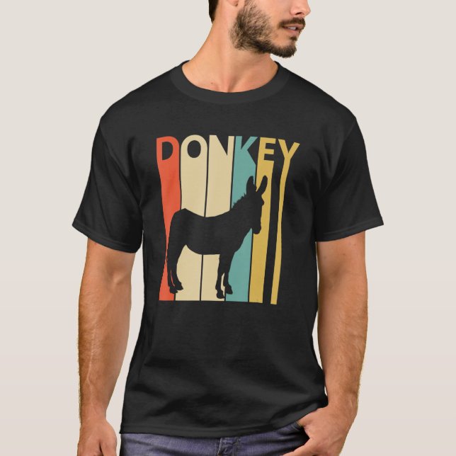 Cute Donkey Animal T-Shirt (Front)