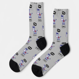 Cute Donkey Design Socks