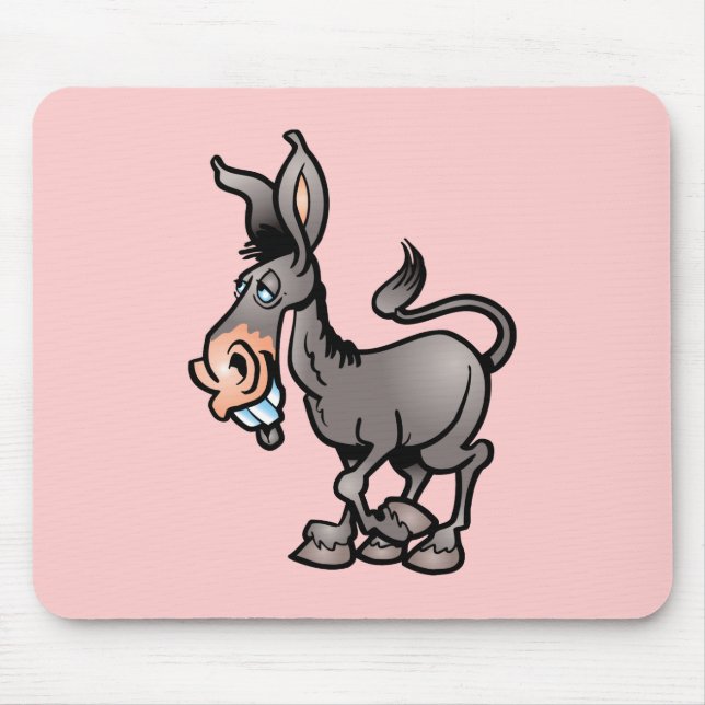Cute Donkey Mouse Pad (Front)