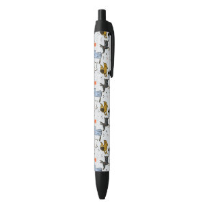 Cute Doodle Dog Pattern Black Ink Pen