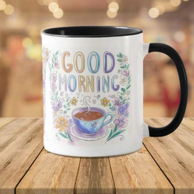 Cute Doodle Good Morning Coffee  Mug (Creator Uploaded)