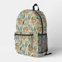 Cute Doodle Lion Jungle Rainforest Pattern